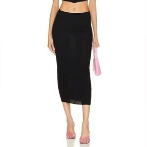 NWOT Superdown Sadie ribbed skirt in Black Size XSmall